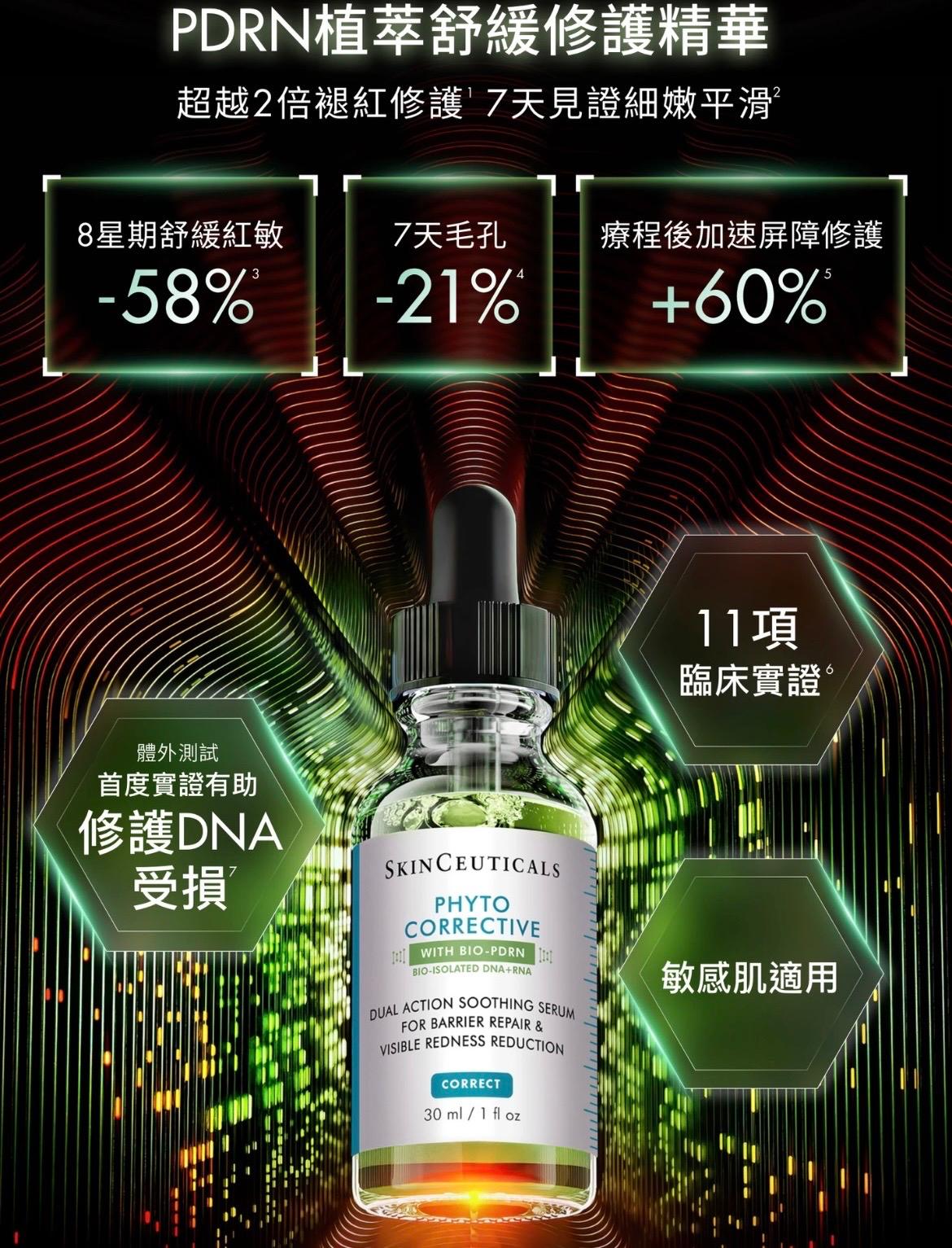 PDRN植萃舒緩修護精華PHYTO CORRECTIVE PDRN SERUM PDRN(30ml/55ml)